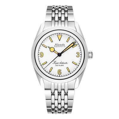 Super Antarctic 3.6.9 Watch White 925 Silver 32066A - Nivada Grenchen