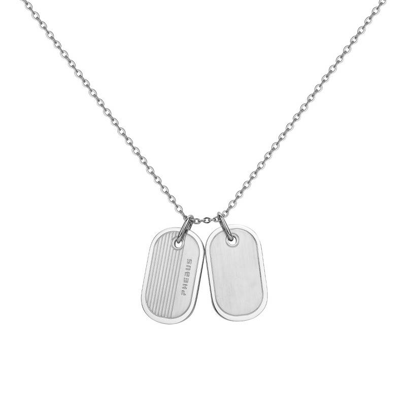 Steel Cameron Necklace, Length 50 cm to 55 cm - Phebus