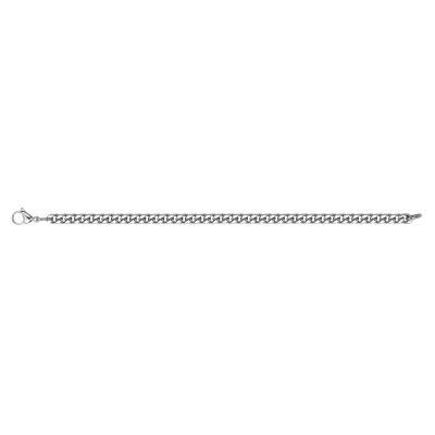 Steel Curb Chain Milo Bracelet, Length 21 cm, Width 5 mm - Phebus