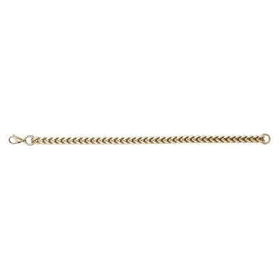 Gold Steel Chevron Milo Bracelet, Width 5 mm, Length 21 cm - Phebus