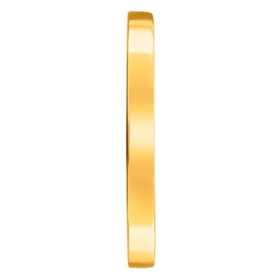 750 Yellow Gold Polished Ribbon Wedding Ring, Width 2.50 mm - Ponce