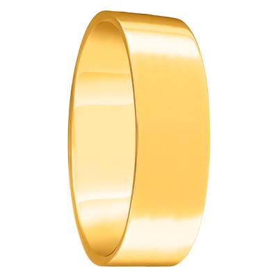 Alliance Ruban Standard en Or Jaune 750, Largeur 6 mm - Ponce