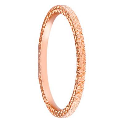 750 Rose Gold Diamond Lightweight Alicante Wedding Ring, Width 1.50 mm - Ponce