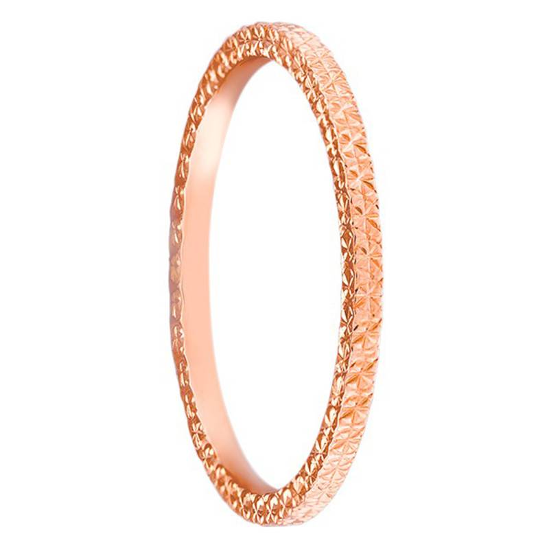 750 Rose Gold Diamond Lightweight Alicante Wedding Ring, Width 1.50 mm - Ponce