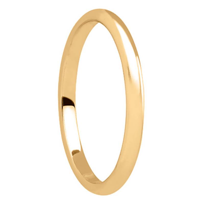 750 Yellow Gold Half-Round Wedding Band, 2,50 mm Width - Ponce