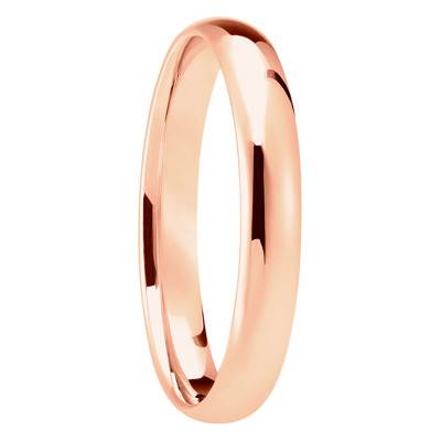 Alliance Demi-Jonc Confort Medium en Or Rose - Ponce