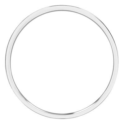 Platinum 950 Ribbon Comfort Wedding Ring 3 mm Width - Ponce
