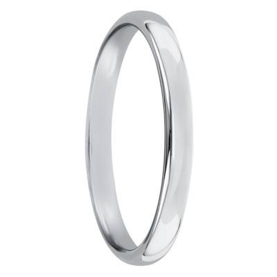 Platinum Parisian Comfort Plain Wedding Ring, Width 2,50 mm - Ponce