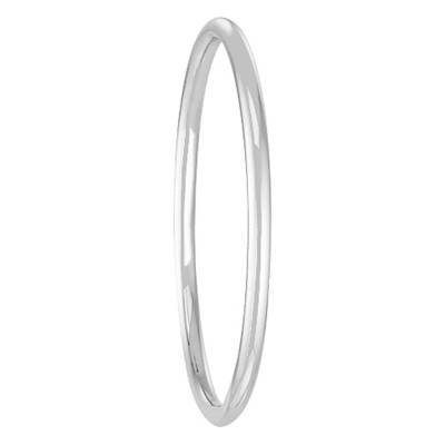 Alliance Jonc Rond en Or Blanc 750, Largeur 1,50 mm - Ponce