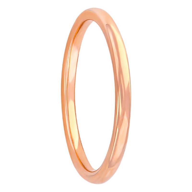 750/1000 Rose Gold Parisian Plain Prestige Wedding Ring, Width 2 mm - Ponce