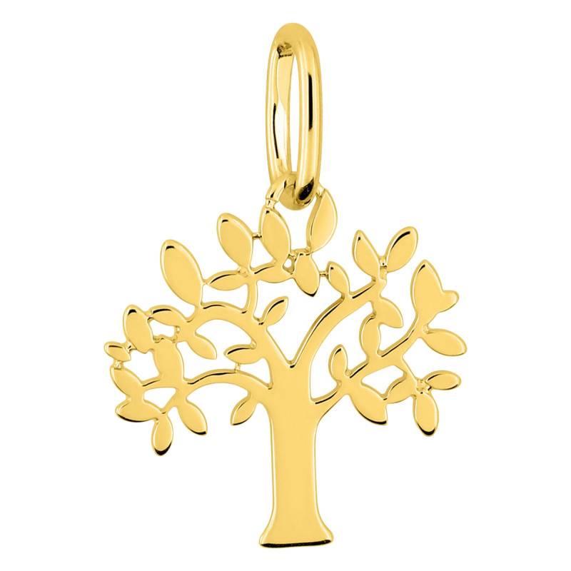 375 Yellow Gold Tree of Life Pendant, 11 x 11 mm - Emanessence