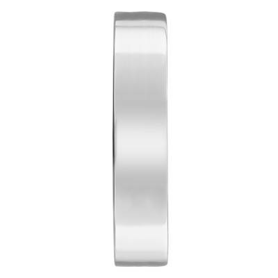 950/1000 Platinum Flat Ribbon Wedding Ring, Width 4.50 mm - Ponce