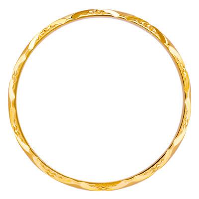 Yellow 750/1000 Gold Half-Dome Standard Argeles Wedding Ring, Width 2.5 mm - Ponce