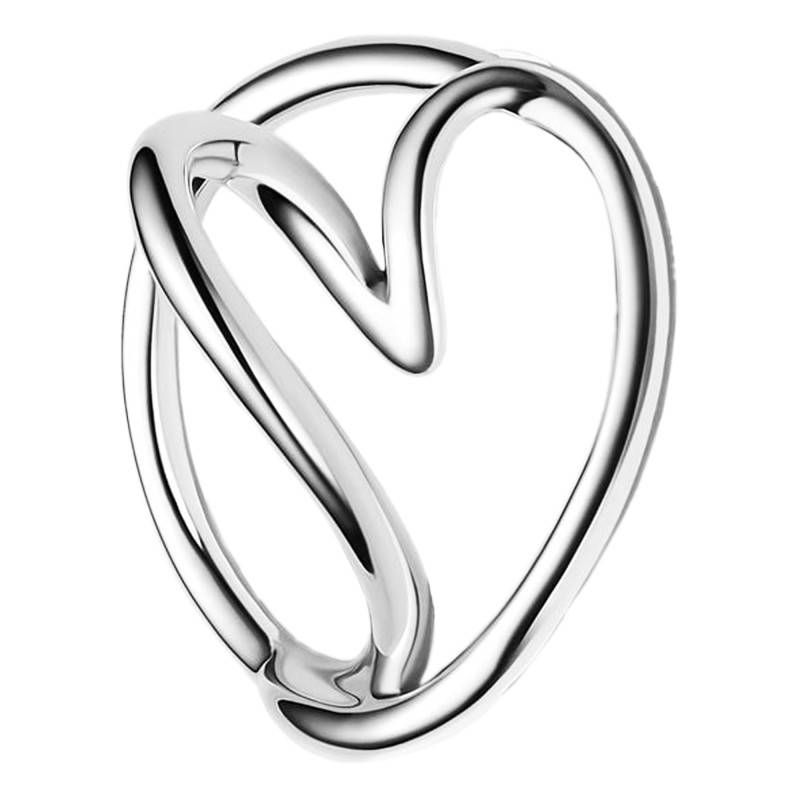 925 Silver Organic Heart Ring - Pandora