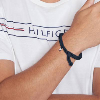 Bracelet Axel en Nylon Bleu, Longueur 19 cm Ajustable - 2790592 - Tommy Hilfiger