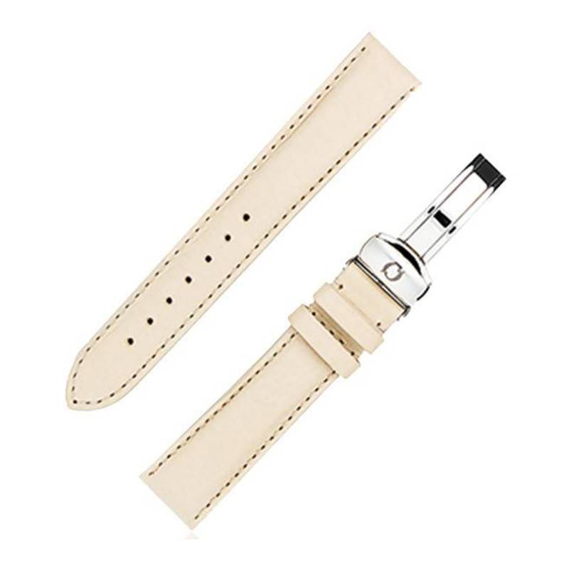 Cream Leather Watch Strap BR112 - 