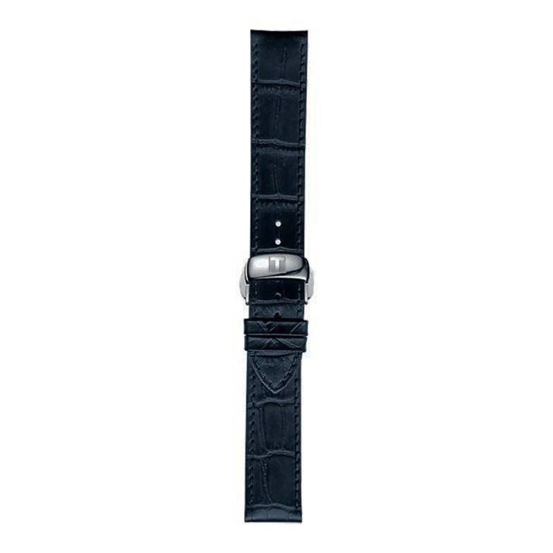 Tissot Official Blue Leather Watch Strap 19 mm T852032781 - Tissot