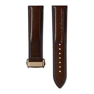 Bracelet de montre American Classic Marron 22mm H6004241001 - Hamilton