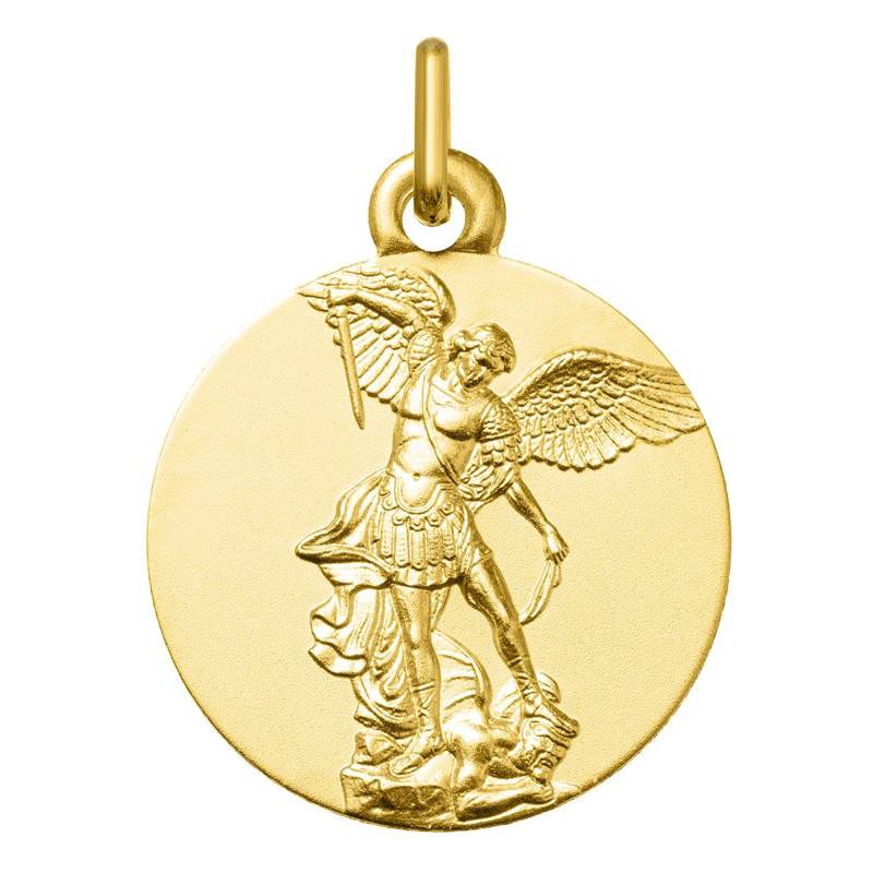 18K Yellow Gold Saint-Michel Medal, 18 mm Diameter - Argyor
