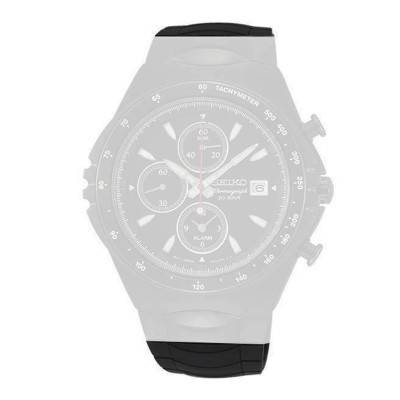 Black Silicone 24mm Watch Strap R044111N0 - Seiko