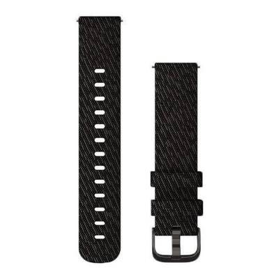 Bracelet de montre Quick Release Nylon Tressé Noir boucle Noire 010-12924-13 - Garmin