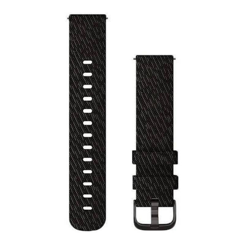 Quick Release Black Braided Nylon Watch Strap Black Buckle 010-12924-13 - Garmin