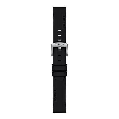 Bracelet de montre Officiel Tissot Silicone Noir 18 mm T852047455 - Tissot