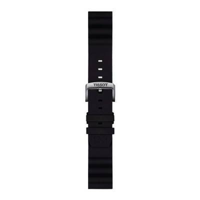 Bracelet de montre Officiel Tissot Silicone Noir 22 mm T852047179 - Tissot