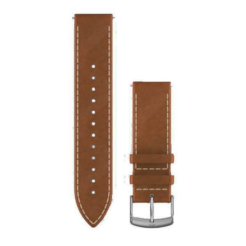 Brown Italian Leather Quick Release Watch Strap 010-12691-0A - Garmin