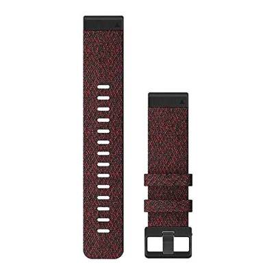 QuickFit Heathered Red Nylon Watch Band - Garmin