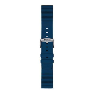 Bracelet de montre Officiel Tissot Silicone Bleu 22 mm T852047175 - Tissot