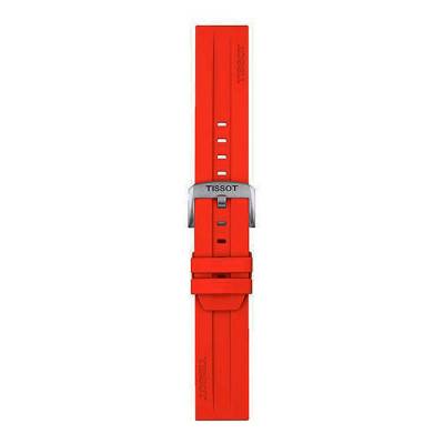 Tissot Official Red Silicone Watch Strap 22 mm T852047920 - Tissot