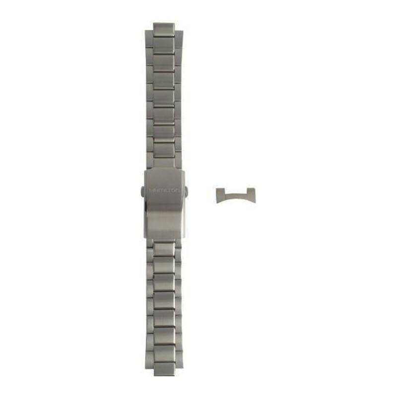Khaki Aviation Steel Wall Clock Strap H695646103 - Hamilton