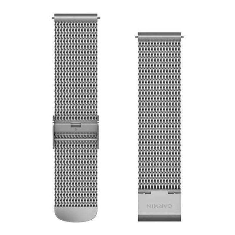 Silver Milanese Mesh Quick Release Watch Strap 010-12924-23 - Garmin