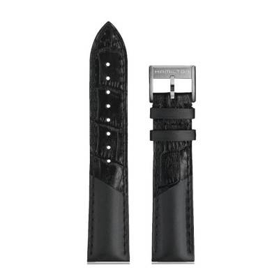 Jazzmaster Black Leather Watch Strap H690324125 - Hamilton