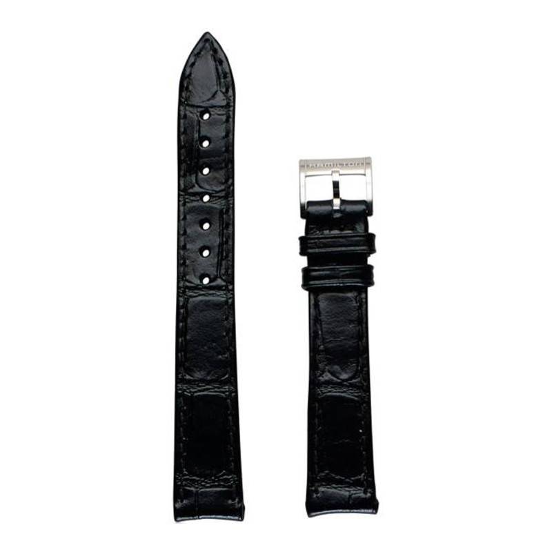 Valiant Black Leather Watch Strap H690394100 - Hamilton