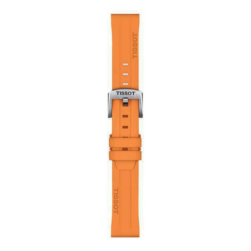 Tissot Official Orange Silicone Watch Strap 18 mm T852047452 - Tissot