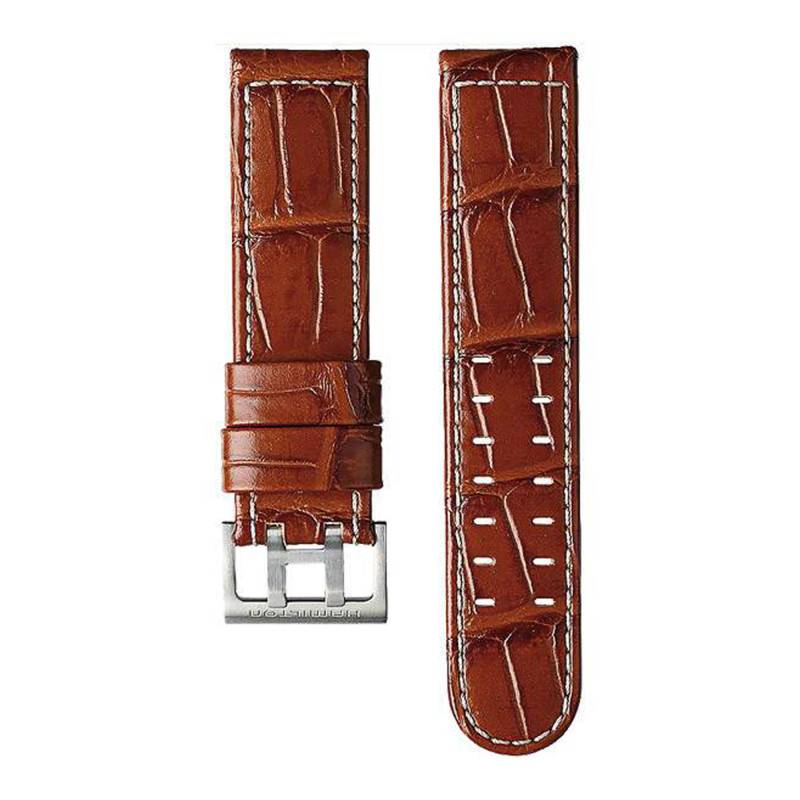 Light Brown Calfskin Leather Khaki Aviation Watch Strap 22mm H6006471021 - Hamilton