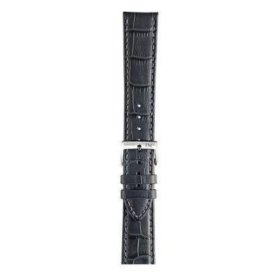 Dark Gray Alligator-Embossed Bolle Watch Strap A01X2269480191 - Morellato