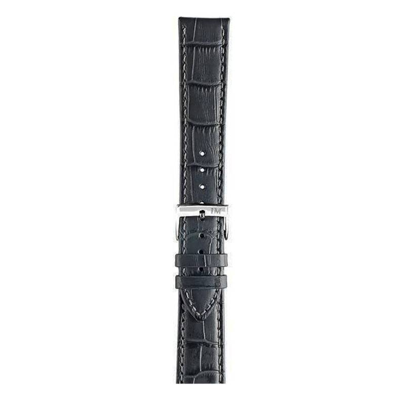 Dark Gray Alligator-Embossed Bolle Watch Strap A01X2269480191 - Morellato
