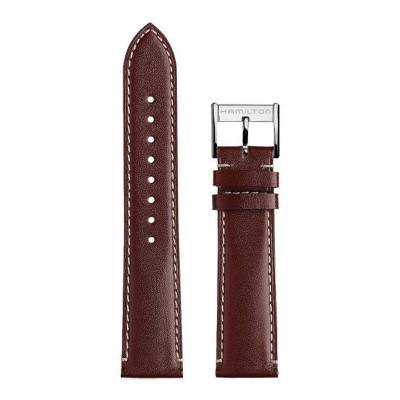 Bracelet de montre Thinline Cuir Rouge H690385106 - Hamilton