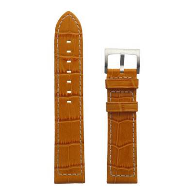 Khaki Navy Orange Leather Watch Strap H690776113 - Hamilton