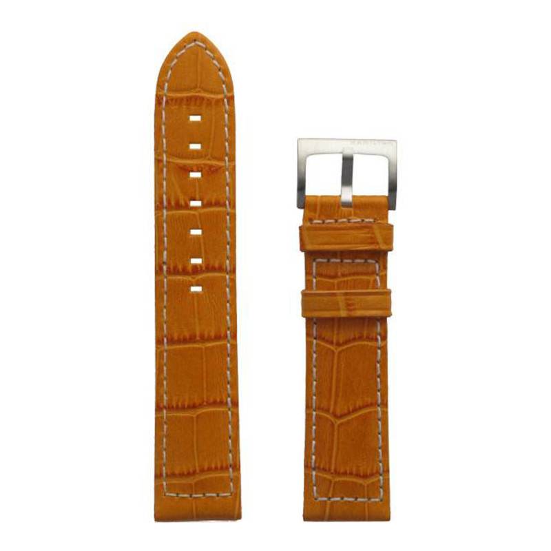 Khaki Navy Orange Leather Watch Strap H690776113 - Hamilton