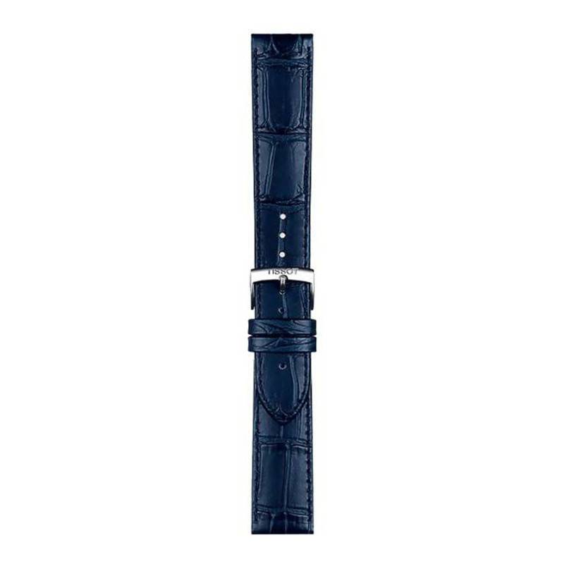 Tissot Official Blue Leather Watch Strap 20 mm T852041534 - Tissot