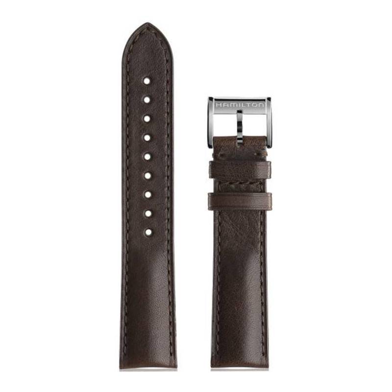 Hamilton Jazzmaster Brown Leather Watch Strap H690384114 - Hamilton