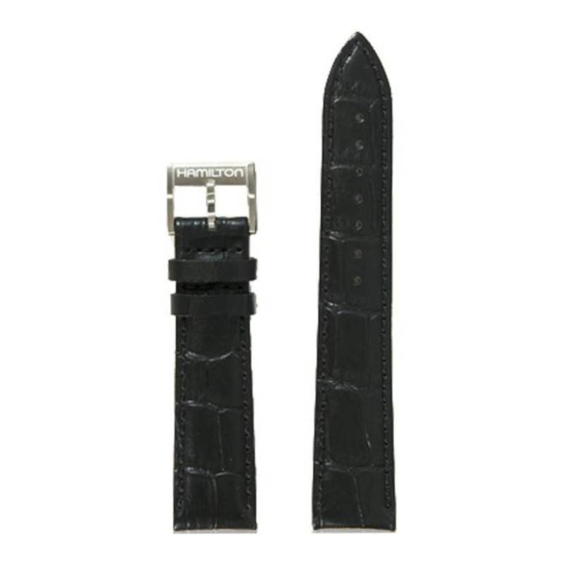 Jazzmaster Black Leather Watch Strap H690384102 - Hamilton