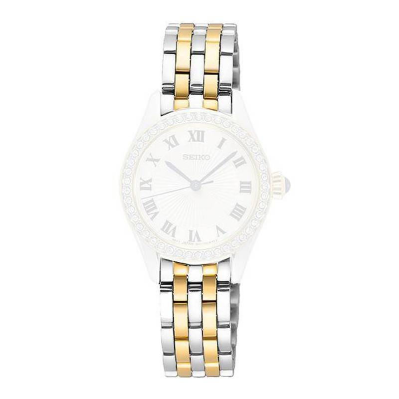 Steel Two-Tone Watch Strap 12mm M193212C0 - Seiko