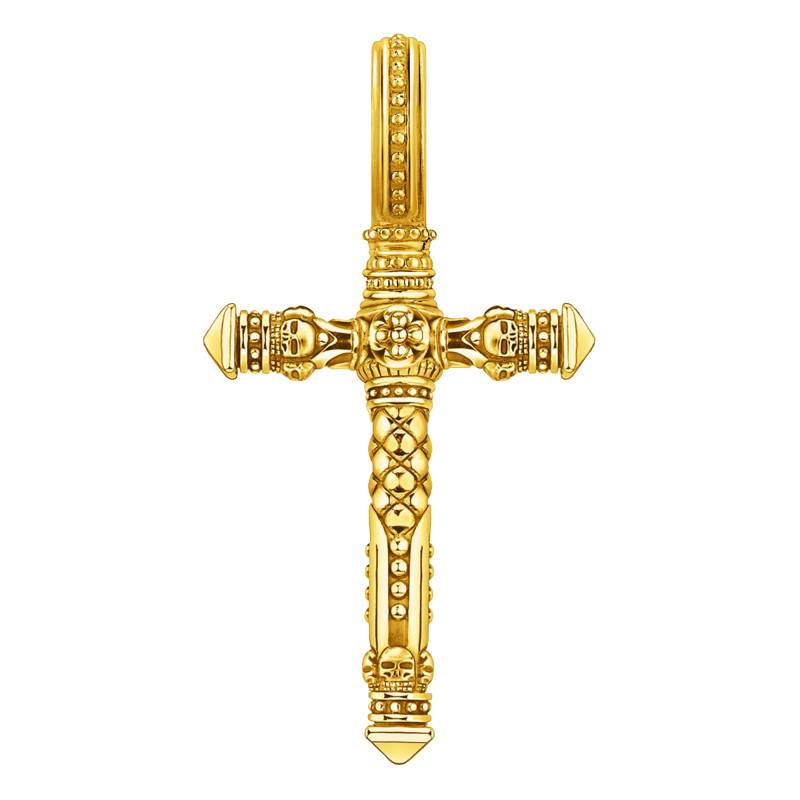 Gold-Plated Cross Pendant - PE503-413-39 - Thomas Sabo