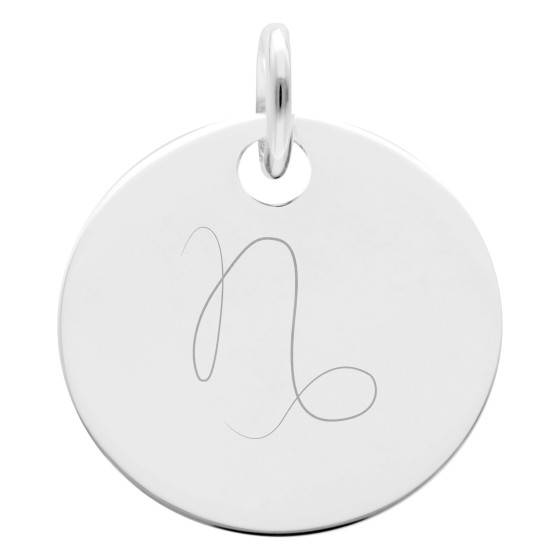 Petite Médaille Capricorne Plaquée Or – Pendentif Astrologique Neuf, 2,30 G