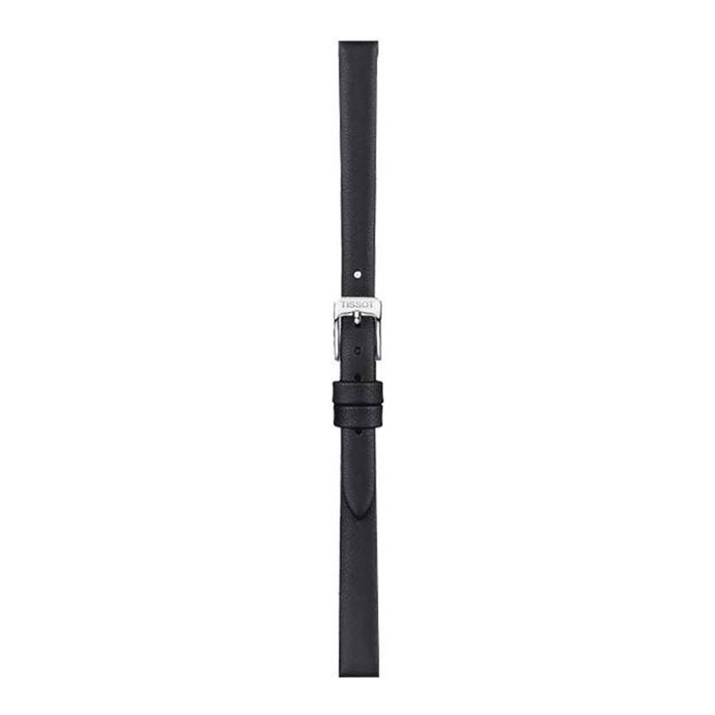 Official Tissot Black Leather Watch Strap 09 mm T852043159 - Tissot